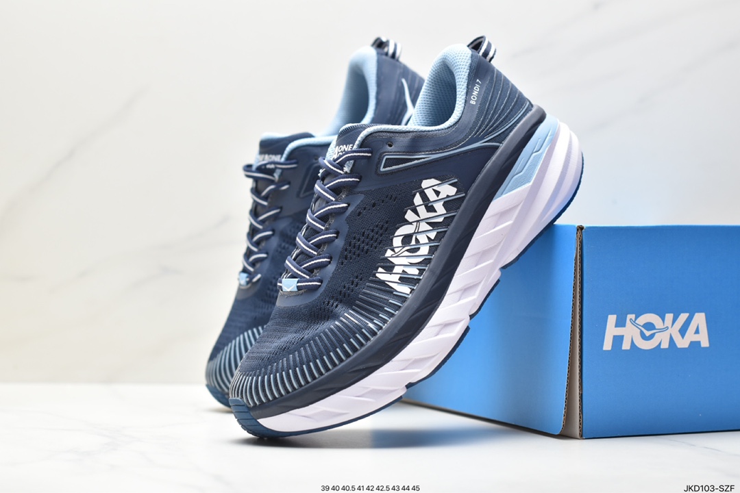 HOKA ONE ONE Bondi 7 Shawn Yue's same functional cushioning running shoes