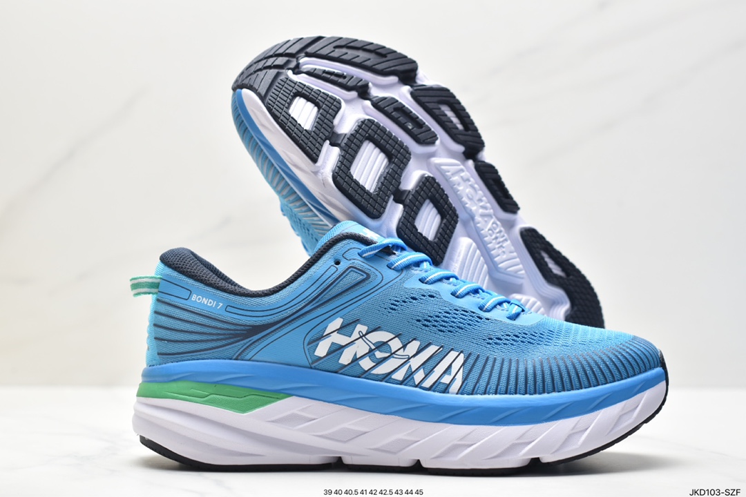 HOKA ONE ONE Bondi 7 Shawn Yue's same functional cushioning running shoes