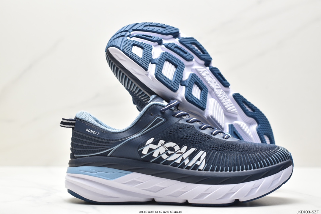 HOKA ONE ONE Bondi 7 Shawn Yue's same functional cushioning running shoes