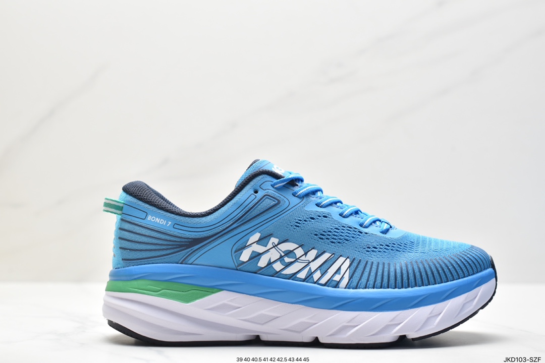 HOKA ONE ONE Bondi 7 Shawn Yue's same functional cushioning running shoes