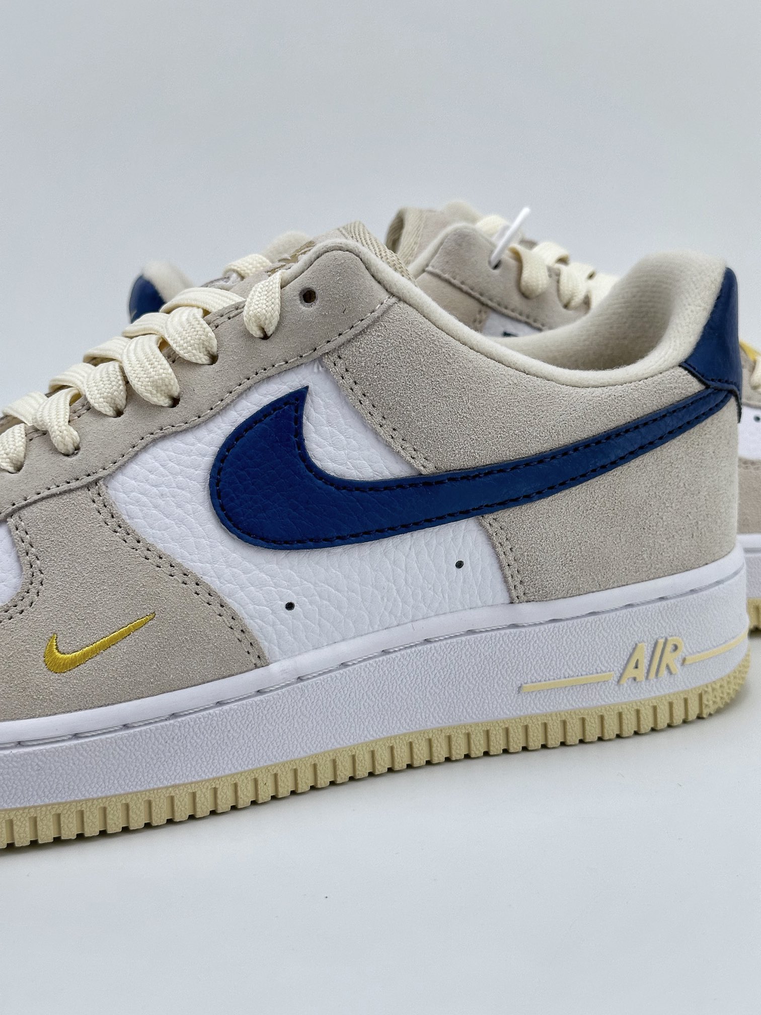 Nike Air Force 1 Low 07 Beige Light Brown Dark Blue Hook FV6332-100