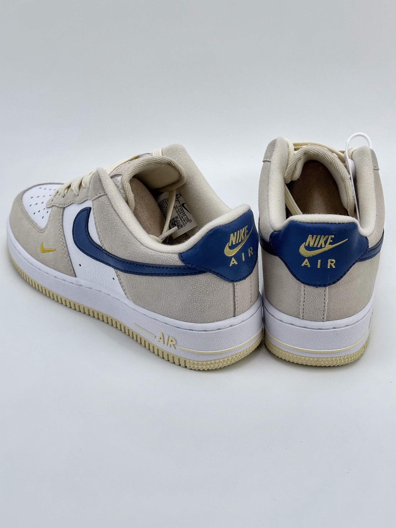 Nike Air Force 1 Low 07 Beige Light Brown Dark Blue Hook FV6332-100