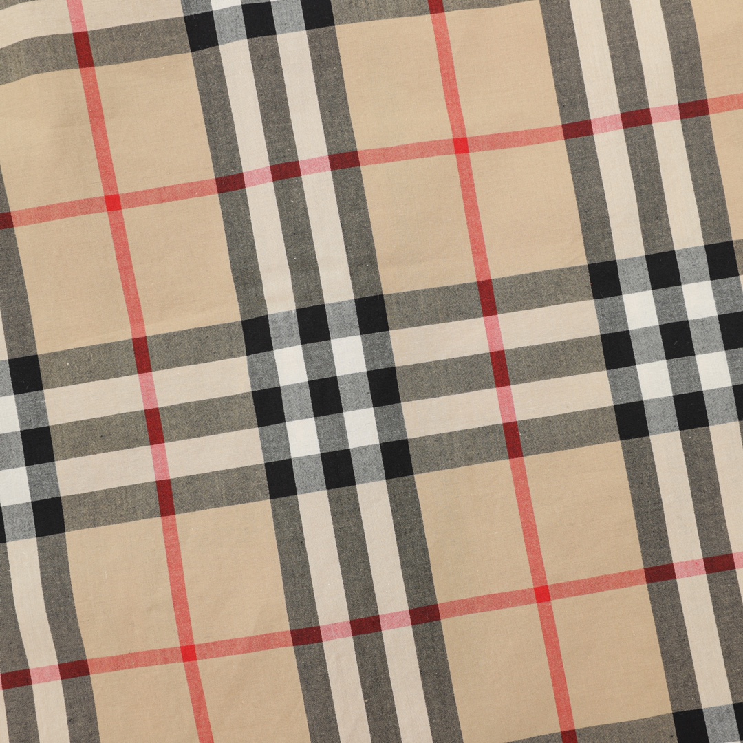 Burberry/巴宝莉 格子下摆字母Logo长袖衬衫