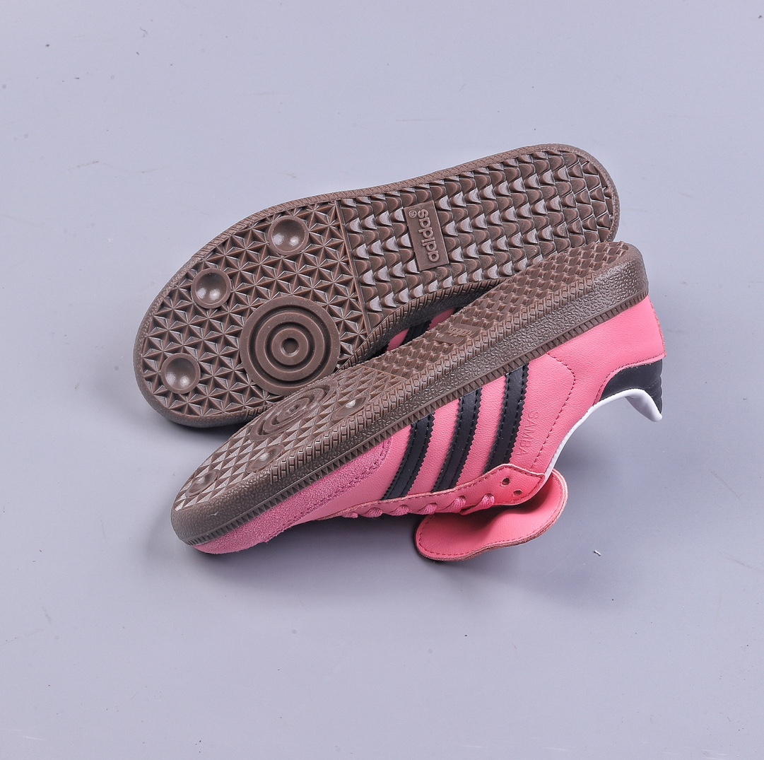 R AD Originals Samba vegan pink black brown Samba long tongue series training shoes B75816