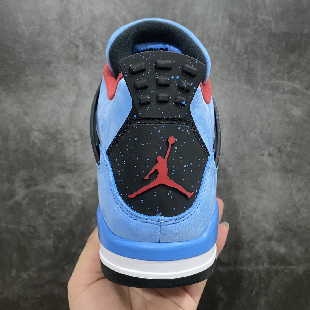 [OG Version] Air Jordan 4 x Travis Scott AJ4 TS Joint Blue Suede 308497-406