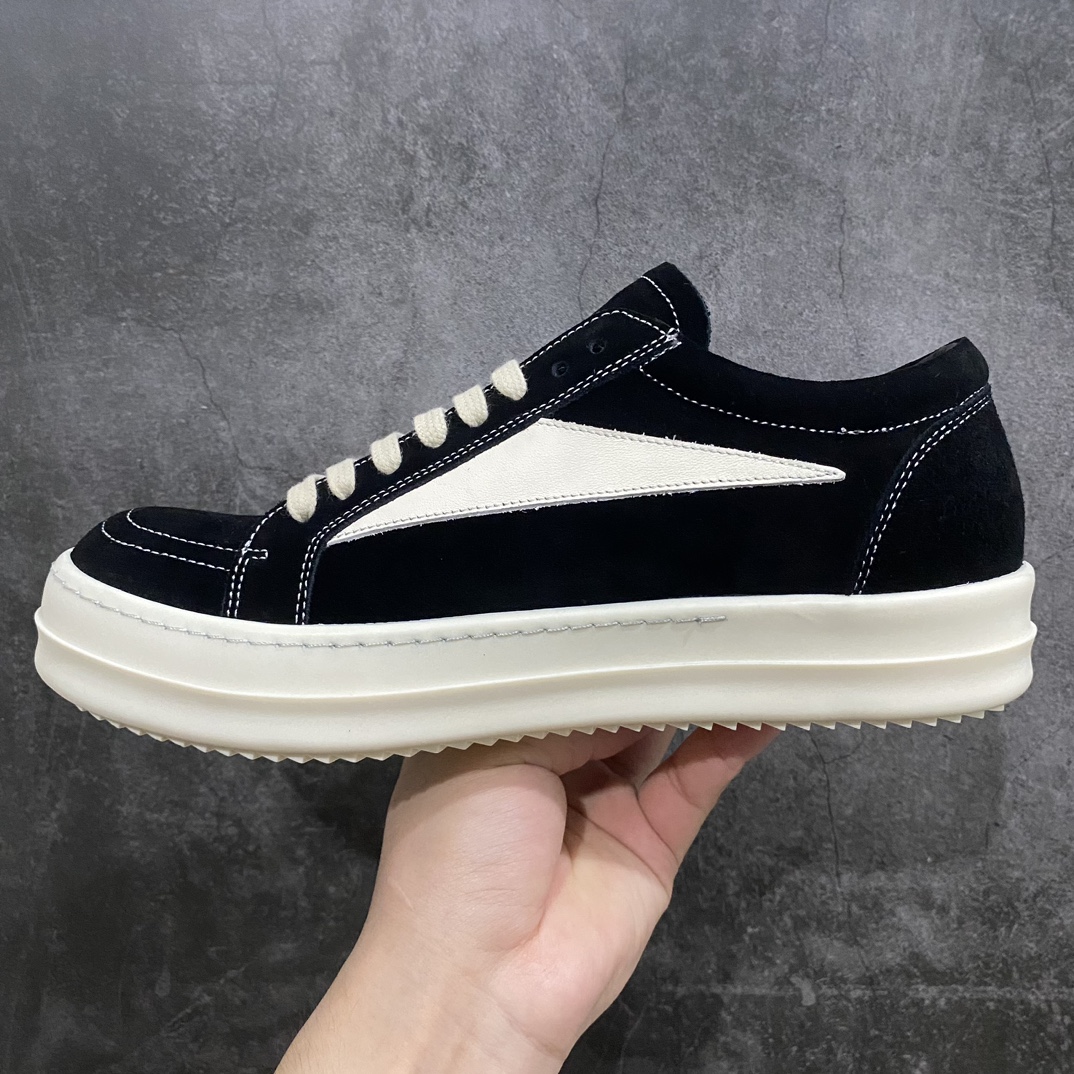 [G version made in Dongguan] RO Rickowens black and white suede