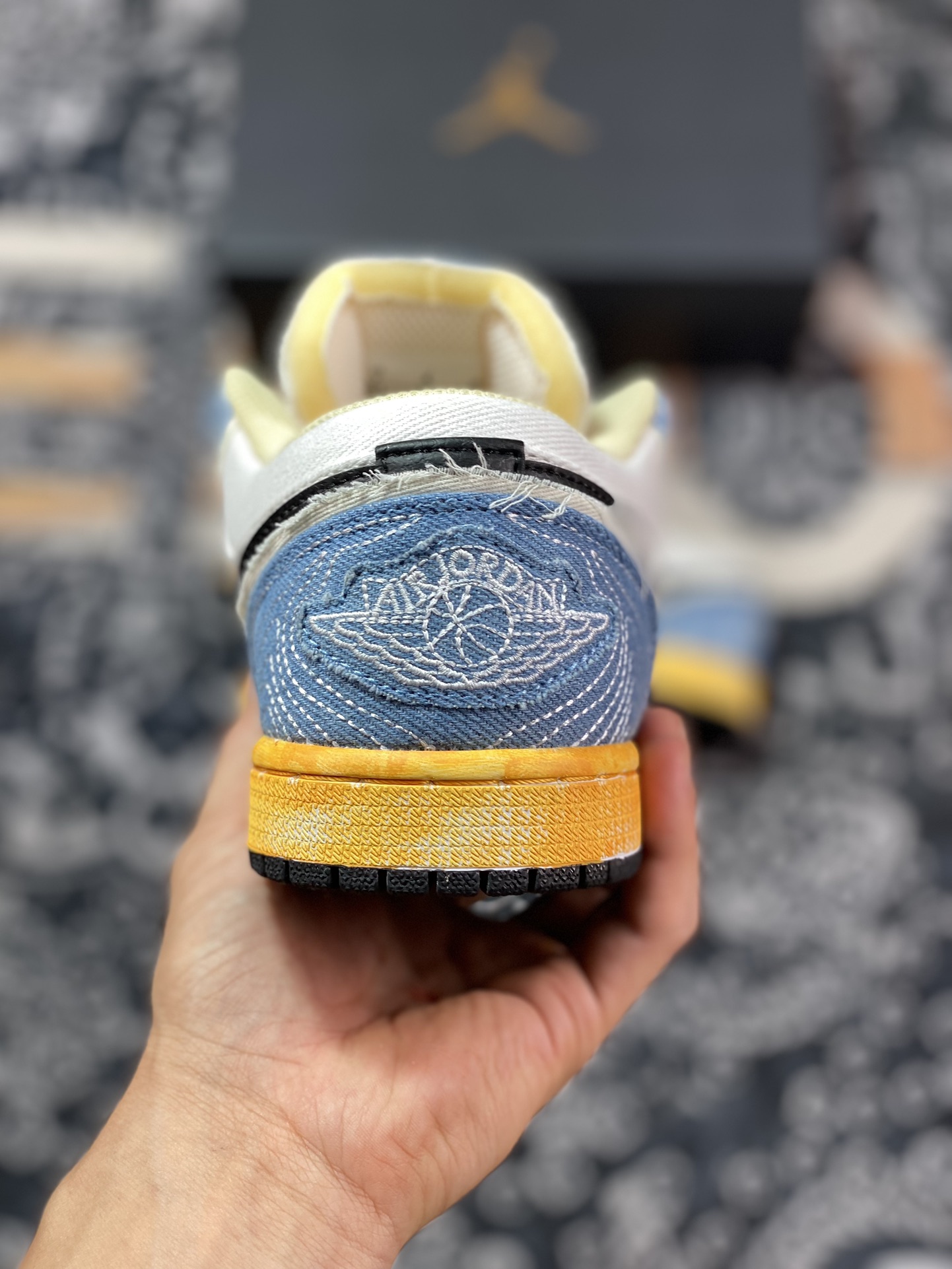 Air Jordan 1 Low Oxidized Washed Denim FN7670-493