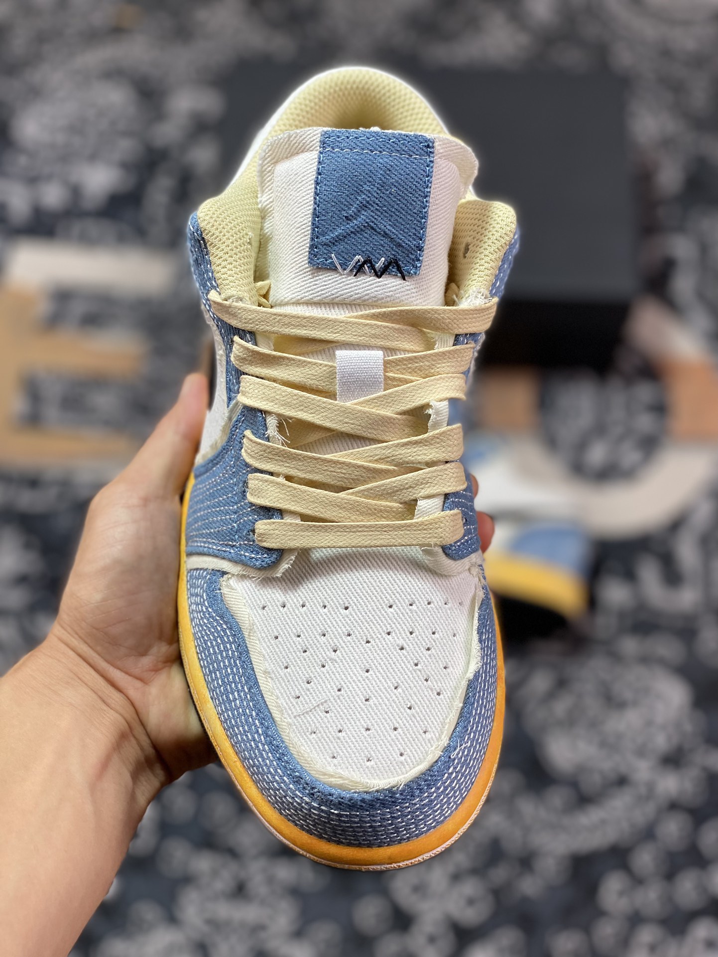 Air Jordan 1 Low Oxidized Washed Denim FN7670-493