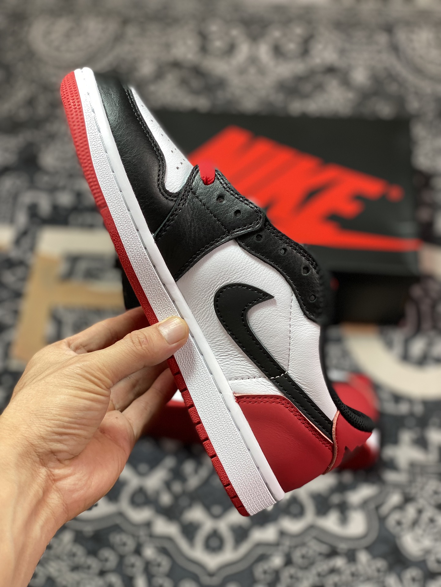 Air Jordan 1 Retro Low OG”Black Toe“AJ1乔丹一代低帮经典复古文化休闲运动篮球鞋“OG黑红脚趾”CZ0790-106