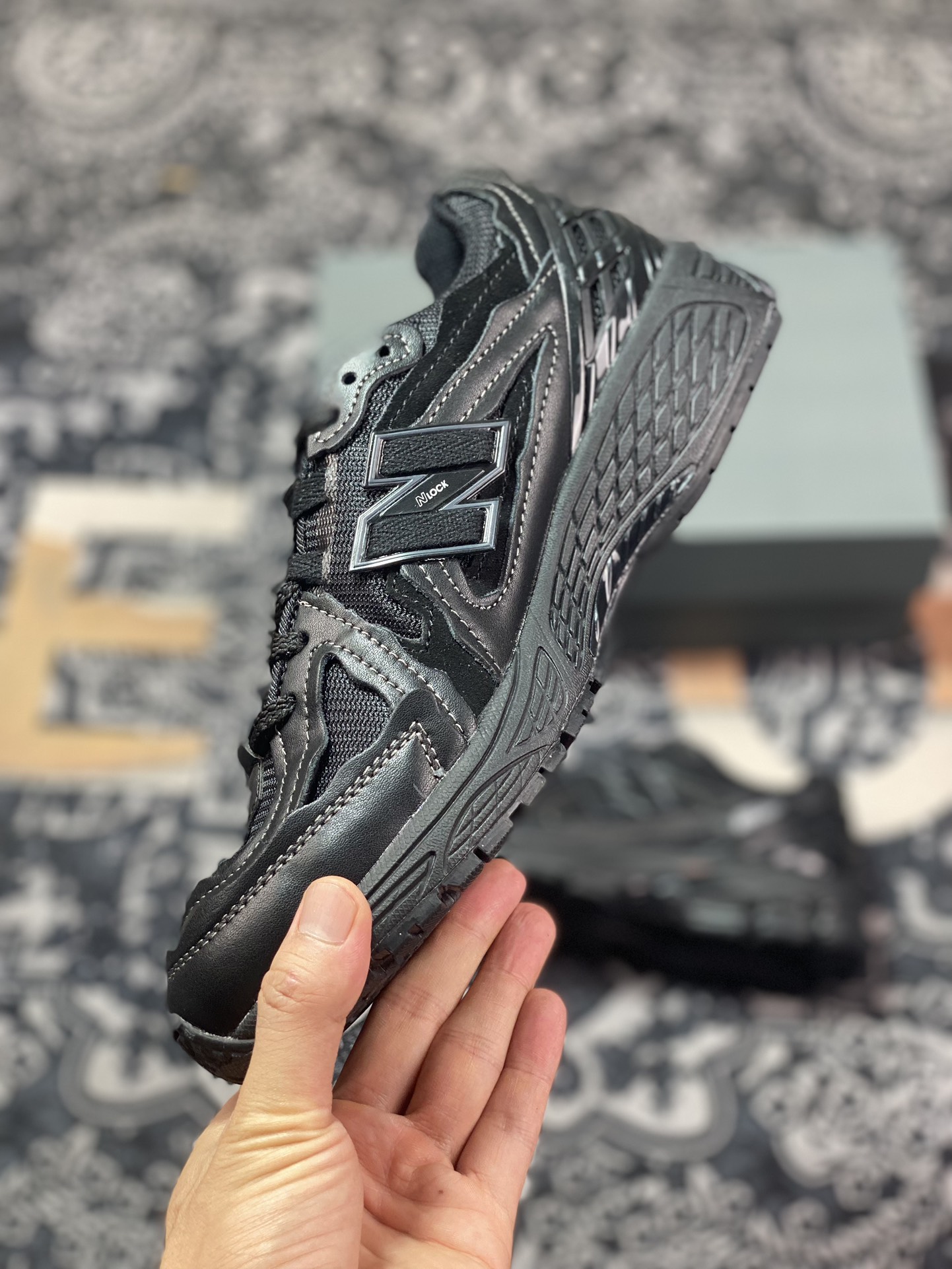 New Balance M1906D ”Protection Pack” series low-top retro dad style jogging shoes ”Deconstructed Leather Black Warrior” M1906DF