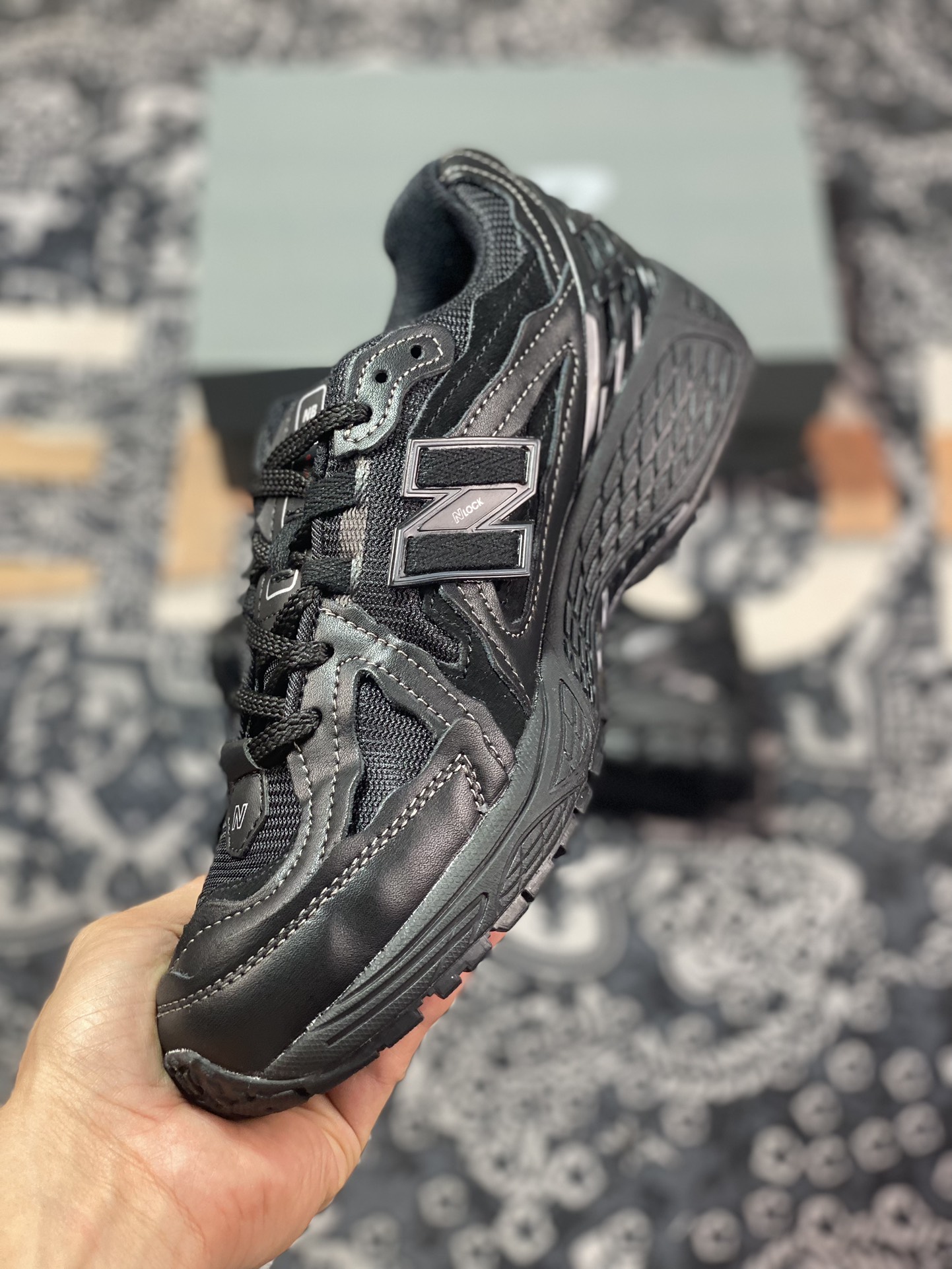 New Balance M1906D ”Protection Pack” series low-top retro dad style jogging shoes ”Deconstructed Leather Black Warrior” M1906DF