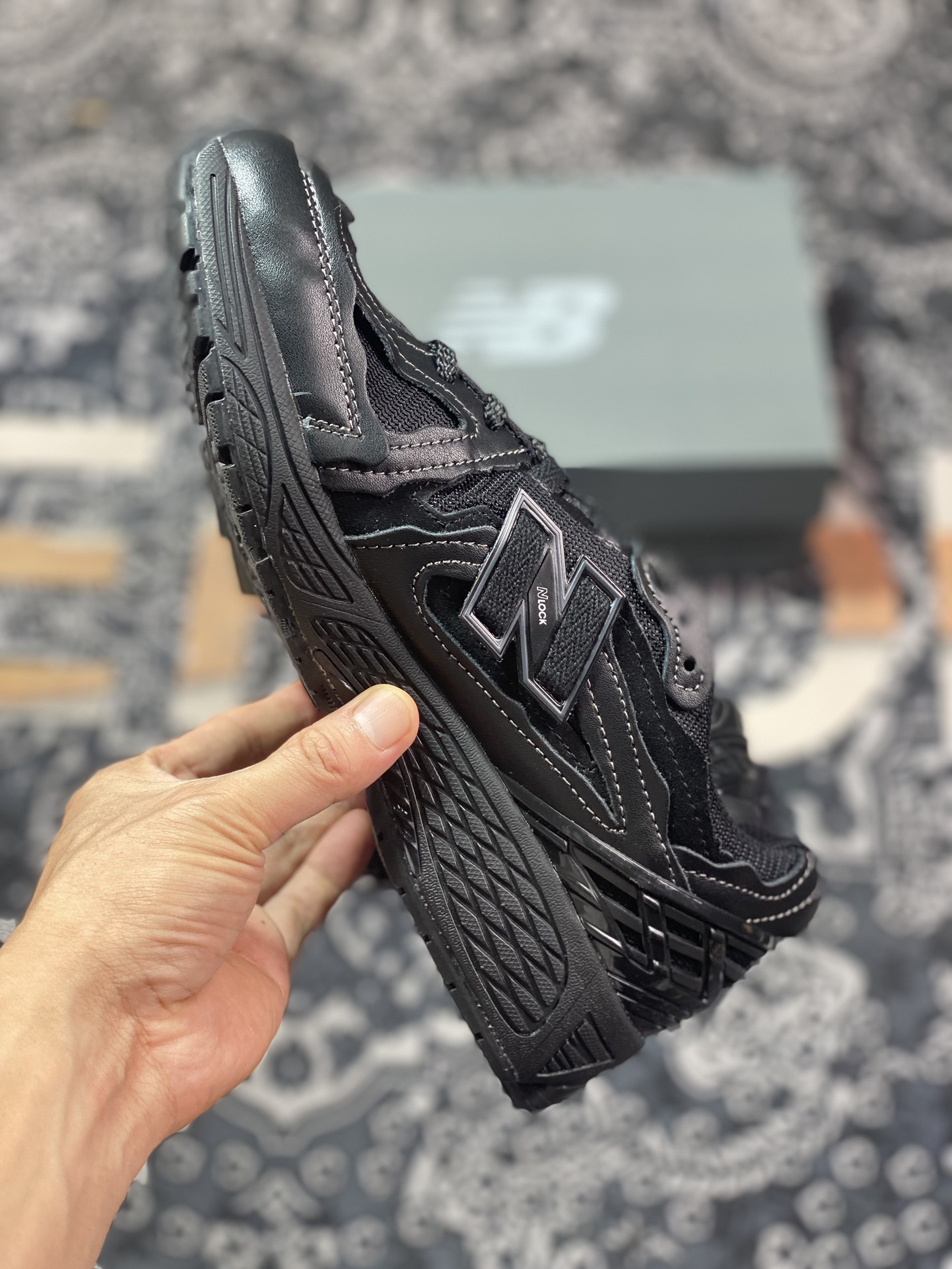 New Balance M1906D ”Protection Pack” series low-top retro dad style jogging shoes ”Deconstructed Leather Black Warrior” M1906DF