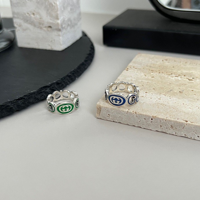 NO:101734,Gucci interlocking double G enamel ring width 9mm Size 12# 14# 16# 18# 20#, Gucci ring, gucci, gucci, ring19860909Gucci古驰互扣式双G珐琅戒指 宽度9mm 尺寸12# 14# 16# 18# 20#,古驰戒指,gucci,gucci,ring,Jewelry