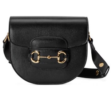 Gucci Crossbody & Shoulder Bags Saddle Bags Black Brown Fashion Mini
