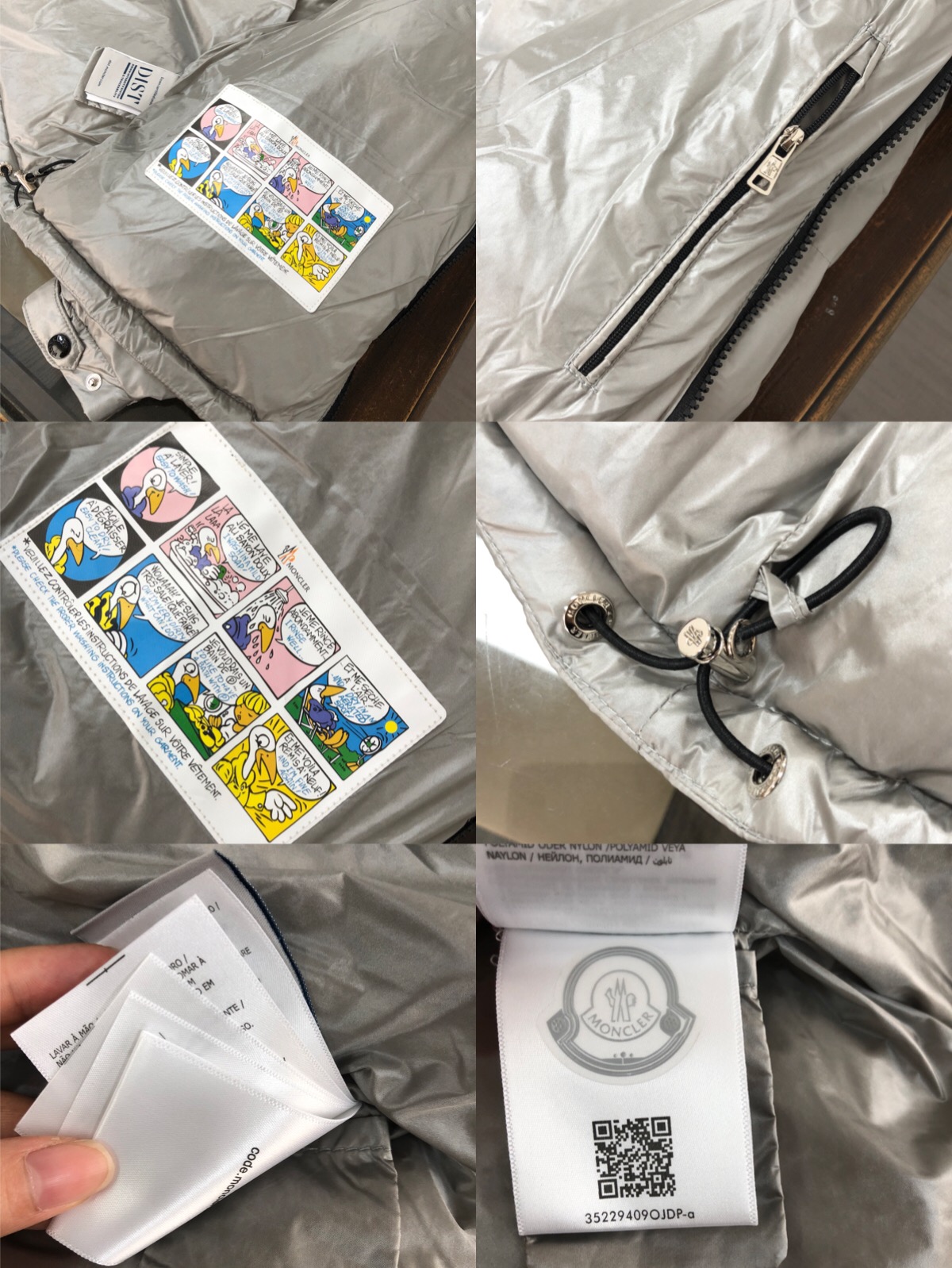 Moncler 蒙口男款羽绒服大货开启👏👏亚洲蒙口专柜有售 手袖配带防风松紧设计 个性双拉链 内里双层内