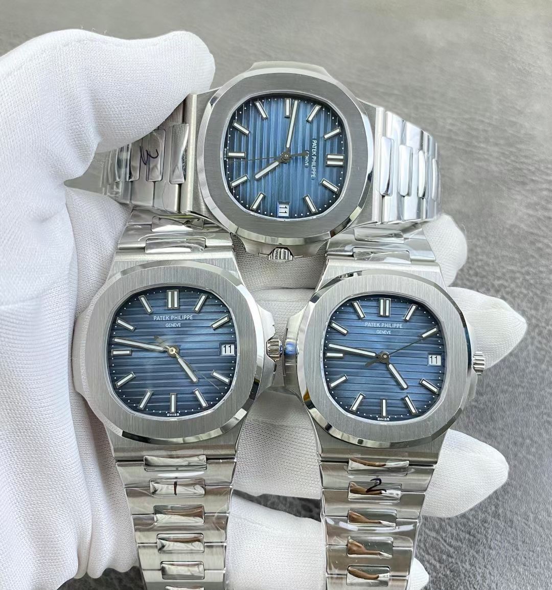 NO:145935,3K Patek Philippe Nautilus Steel King 5711 series, the dial will appear in different blue colors as the light is different, from light to dark, this is the high-end dial!  Equipped with a 324 integrated movement, diameter 40mm, thickness about 8.3 to 8.4!  3k factory produced, Patek philippe198609093K 百达翡丽鹦鹉螺钢王 5711系列,表盘会随着光线的不同,呈现出不同蓝颜色的,由浅到深,这就是高级表盘！搭载324一体机芯,直径40mm,厚度8.3到8.4左右！3k厂出品,,patek philippe,Watch