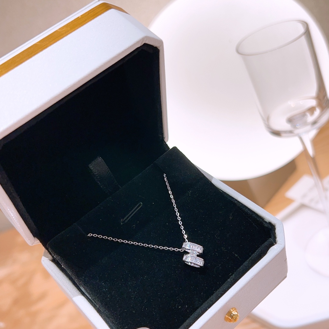 ロマンチック純銀ネックレスゴールド ウェディング