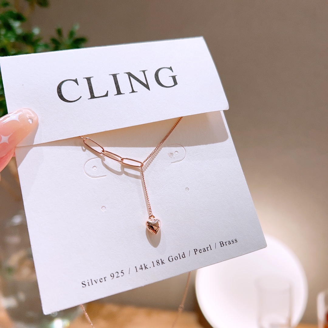 アーティスティック純銀ネックレスシルバー バレンタインデー