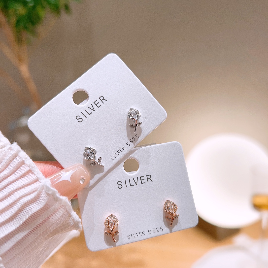 インスタ風ファインシルバーイヤリングゴールド 新築祝い