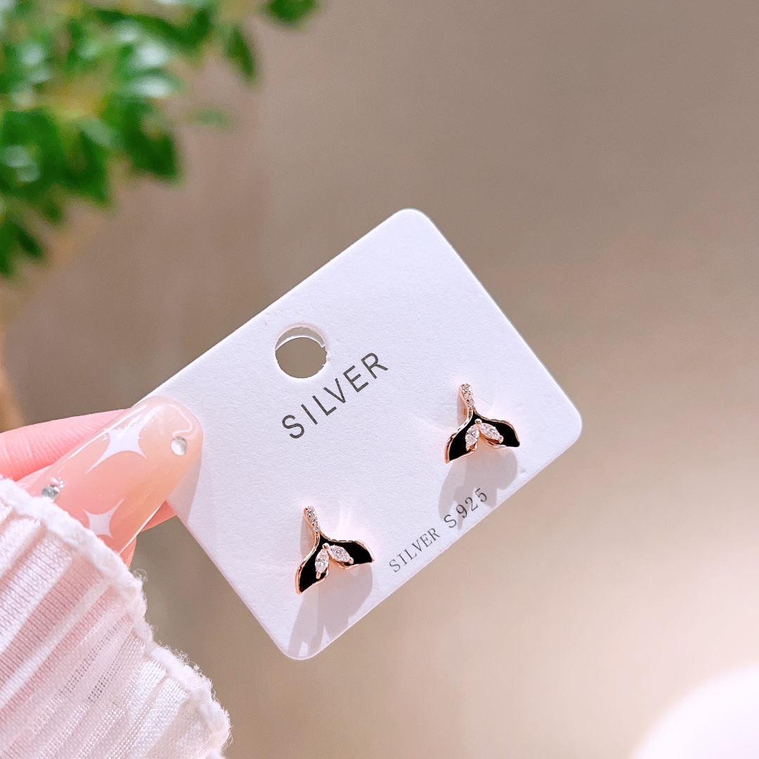 柔らか高品質シルバーイヤリングゴールド プロポーズ