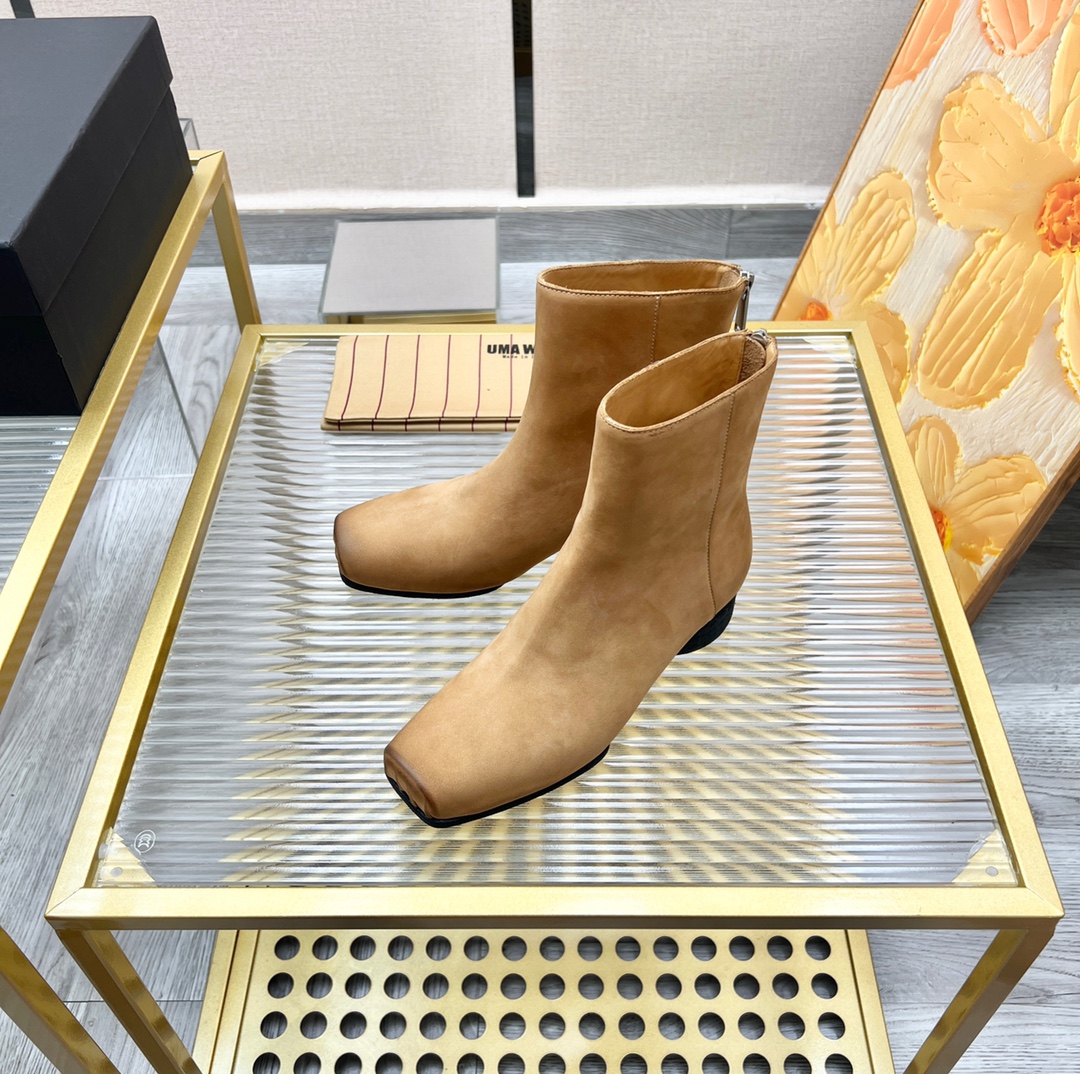 UMA WANG Classic Ballet Boots: Comfortable, Strong, Italian Craftsmanship, Sizes 35-39 - 图片 2
