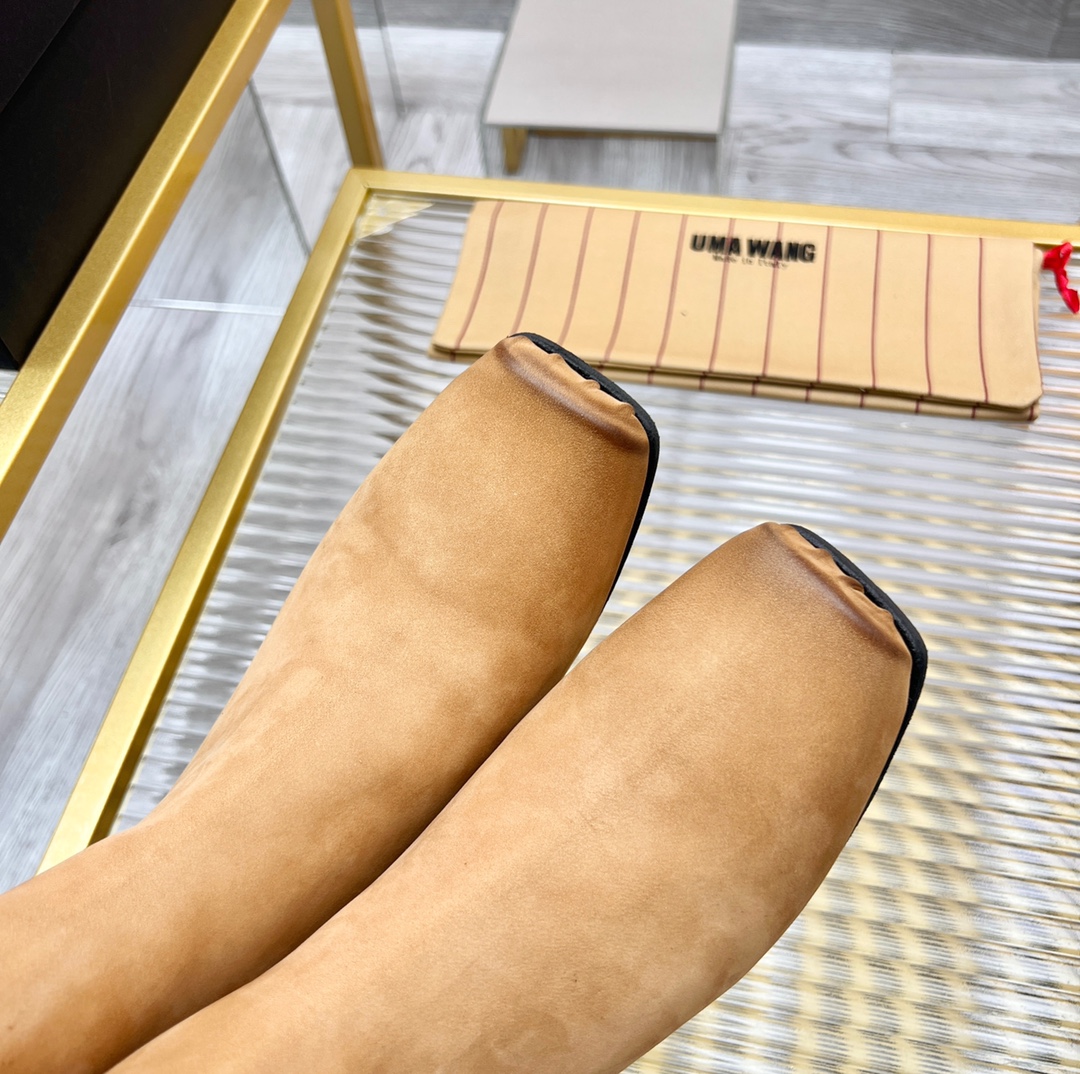 UMA WANG Classic Ballet Boots: Comfortable, Strong, Italian Craftsmanship, Sizes 35-39 - 图片 7