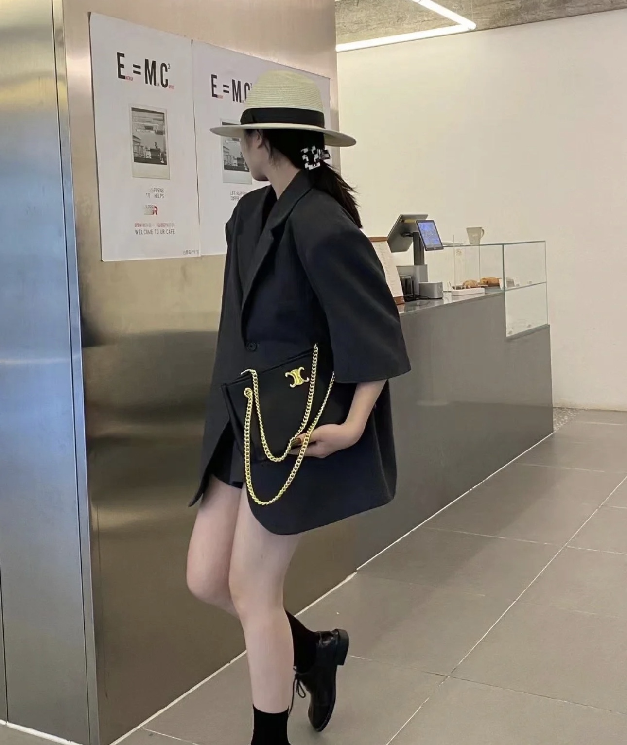 celine armpit bag black