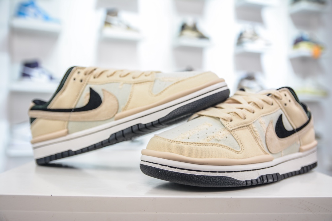 纯原 NK Dunk Low 高端定制款 牛仔布米白绿 DZ2794-466