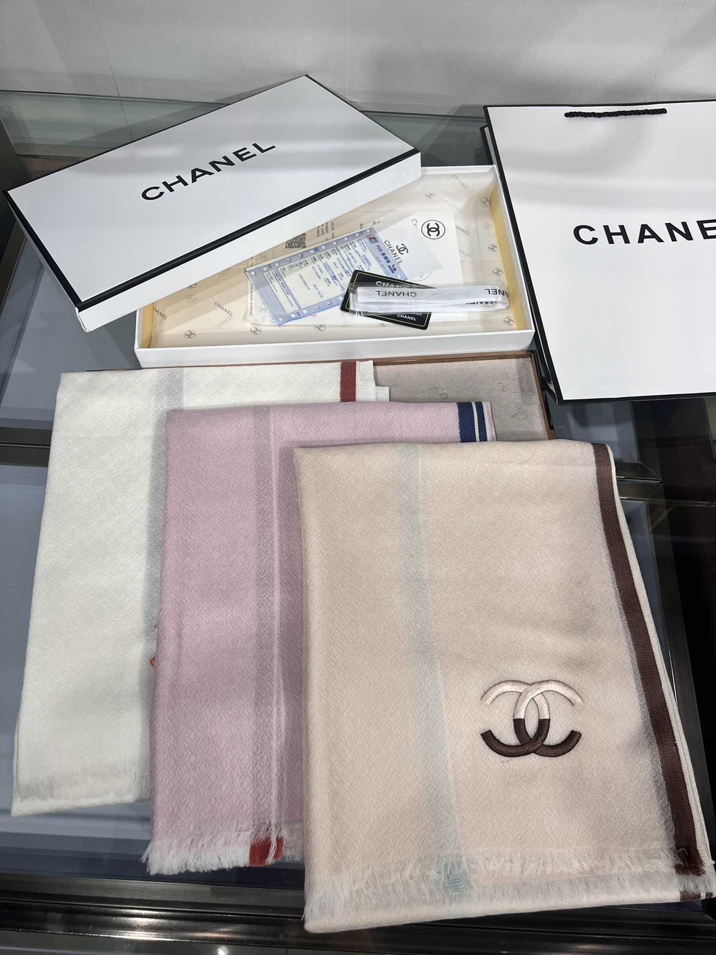1:1
 Chanel Scarf Cashmere