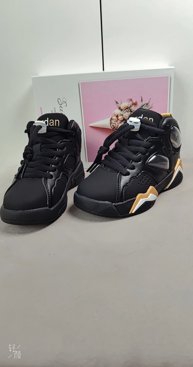 图片[3]-，7 真气垫[强][强][强]儿童篮球鞋春秋款小宝宝高级黑黄金高帮运动鞋男童软底潮鞋[庆祝][庆祝][庆祝]号码26-35-选品中心