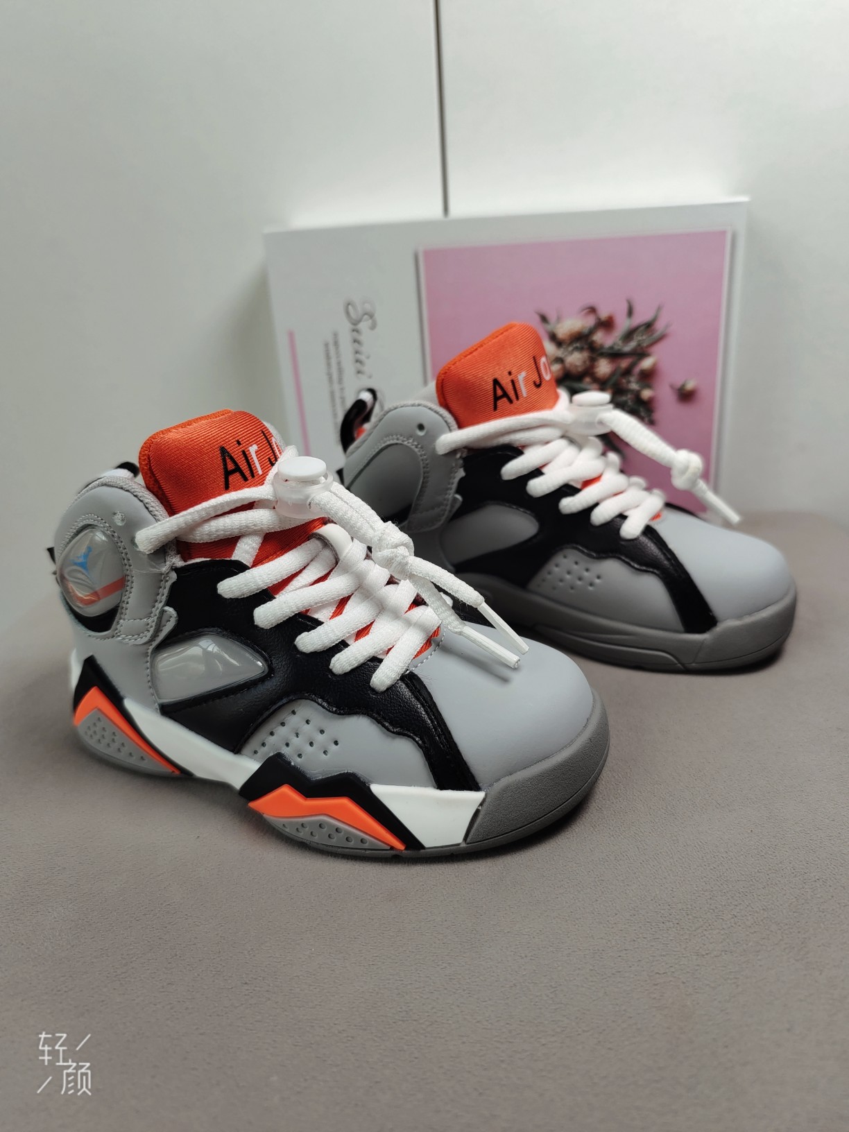 图片[3]-， 真气垫[强][强][强]儿童篮球鞋春秋款有梦想就有热熔岩高帮运动鞋男童软底潮鞋[庆祝][庆祝][庆祝]号码26-35-选品中心