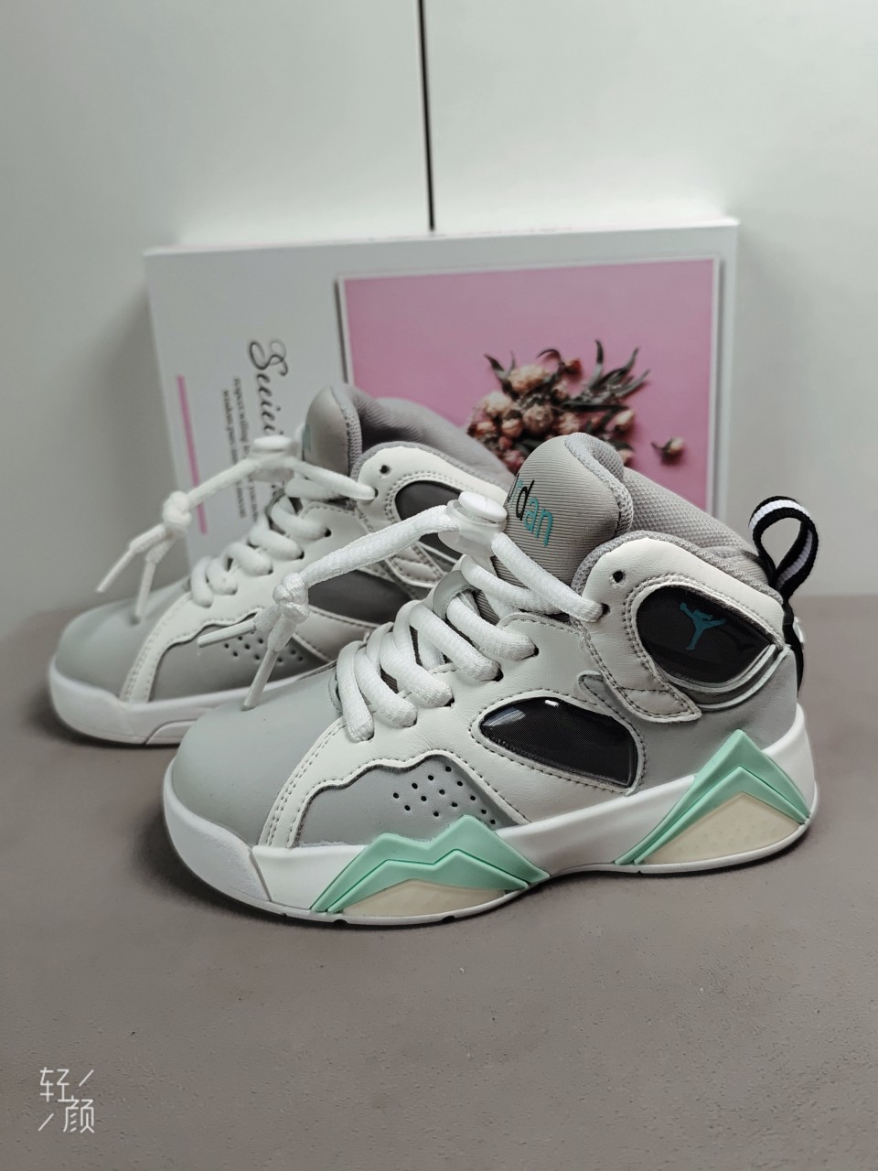 图片[5]-乔7 真气垫[强][强][强]儿童篮球鞋春秋款小宝宝高级水泥灰高帮运动鞋男童软底潮鞋[庆祝][庆祝][庆祝]号码26-35-选品中心