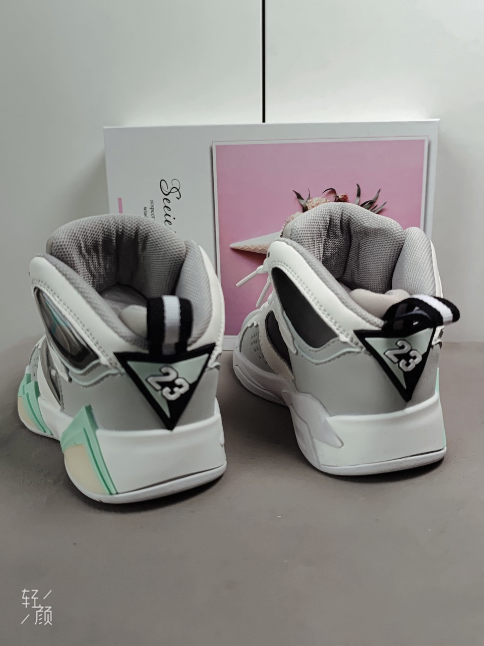 图片[6]-乔7 真气垫[强][强][强]儿童篮球鞋春秋款小宝宝高级水泥灰高帮运动鞋男童软底潮鞋[庆祝][庆祝][庆祝]号码26-35-选品中心