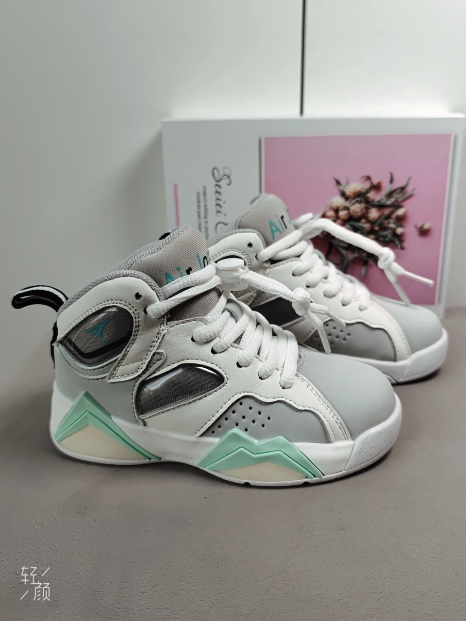 图片[8]-乔7 真气垫[强][强][强]儿童篮球鞋春秋款小宝宝高级水泥灰高帮运动鞋男童软底潮鞋[庆祝][庆祝][庆祝]号码26-35-选品中心