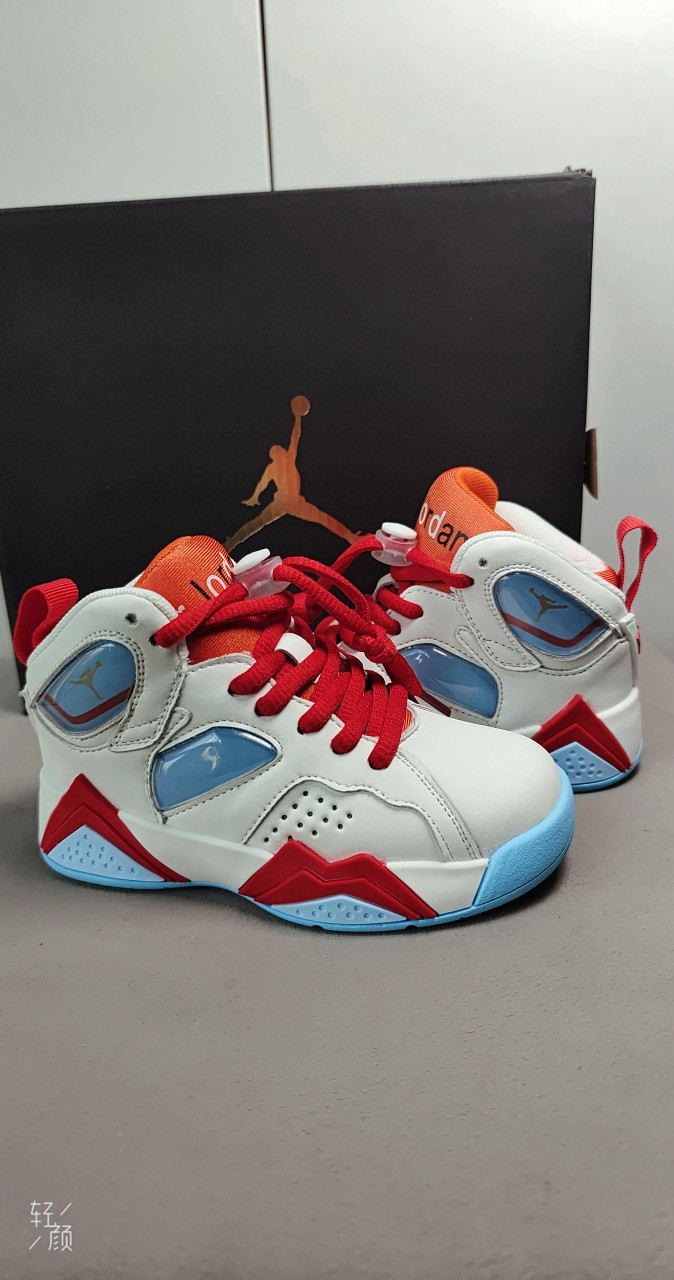 图片[2]-卖完为止乔7 真气垫[强][强][强]儿童篮球鞋春秋款小宝宝糖果粉，女孩的最爱高帮运动鞋男童软底潮鞋[庆祝][庆祝][庆祝]号码26-35-选品中心