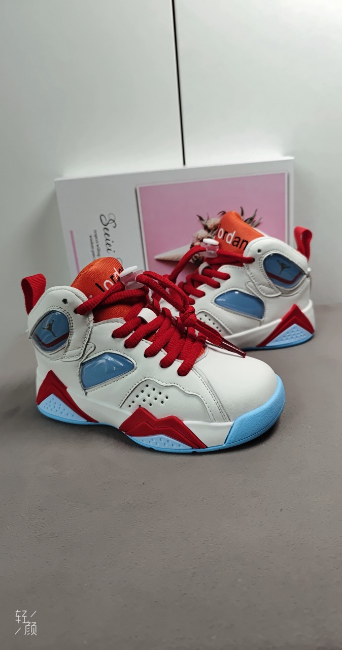 图片[4]-卖完为止乔7 真气垫[强][强][强]儿童篮球鞋春秋款小宝宝糖果粉，女孩的最爱高帮运动鞋男童软底潮鞋[庆祝][庆祝][庆祝]号码26-35-选品中心