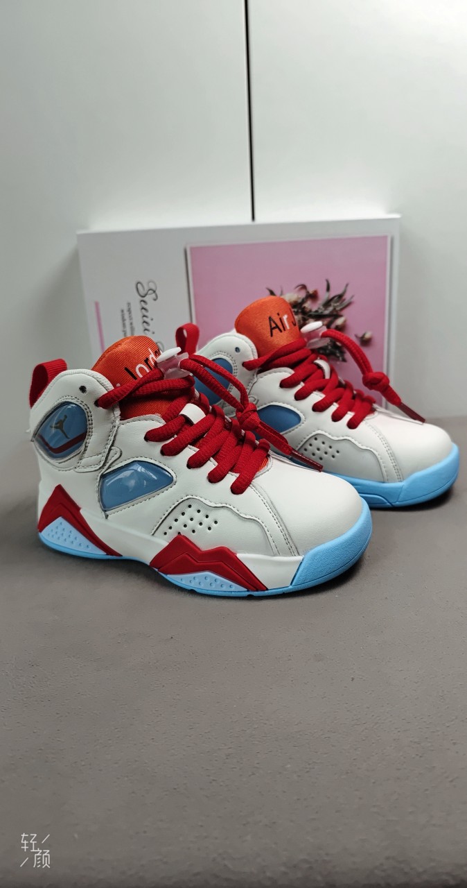 图片[5]-卖完为止乔7 真气垫[强][强][强]儿童篮球鞋春秋款小宝宝糖果粉，女孩的最爱高帮运动鞋男童软底潮鞋[庆祝][庆祝][庆祝]号码26-35-选品中心