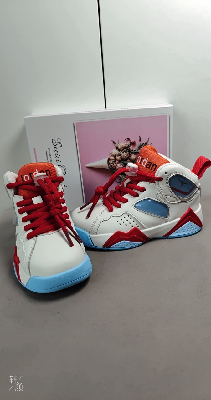 图片[9]-卖完为止乔7 真气垫[强][强][强]儿童篮球鞋春秋款小宝宝糖果粉，女孩的最爱高帮运动鞋男童软底潮鞋[庆祝][庆祝][庆祝]号码26-35-选品中心