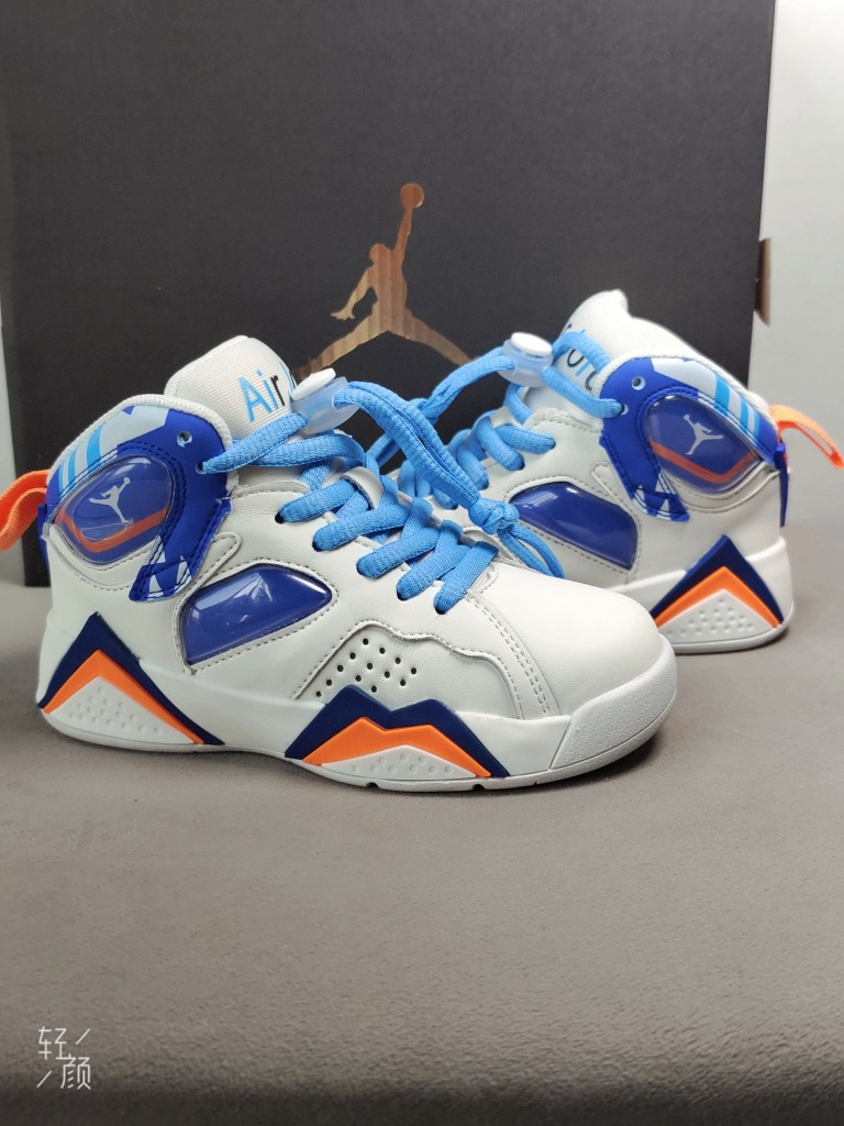 图片[8]-，卖完为止乔7 真气垫[强][强][强]儿童篮球鞋春秋款小宝宝白蓝几何女孩高帮运动鞋男童软底潮鞋[庆祝][庆祝][庆祝]号码26-35-选品中心