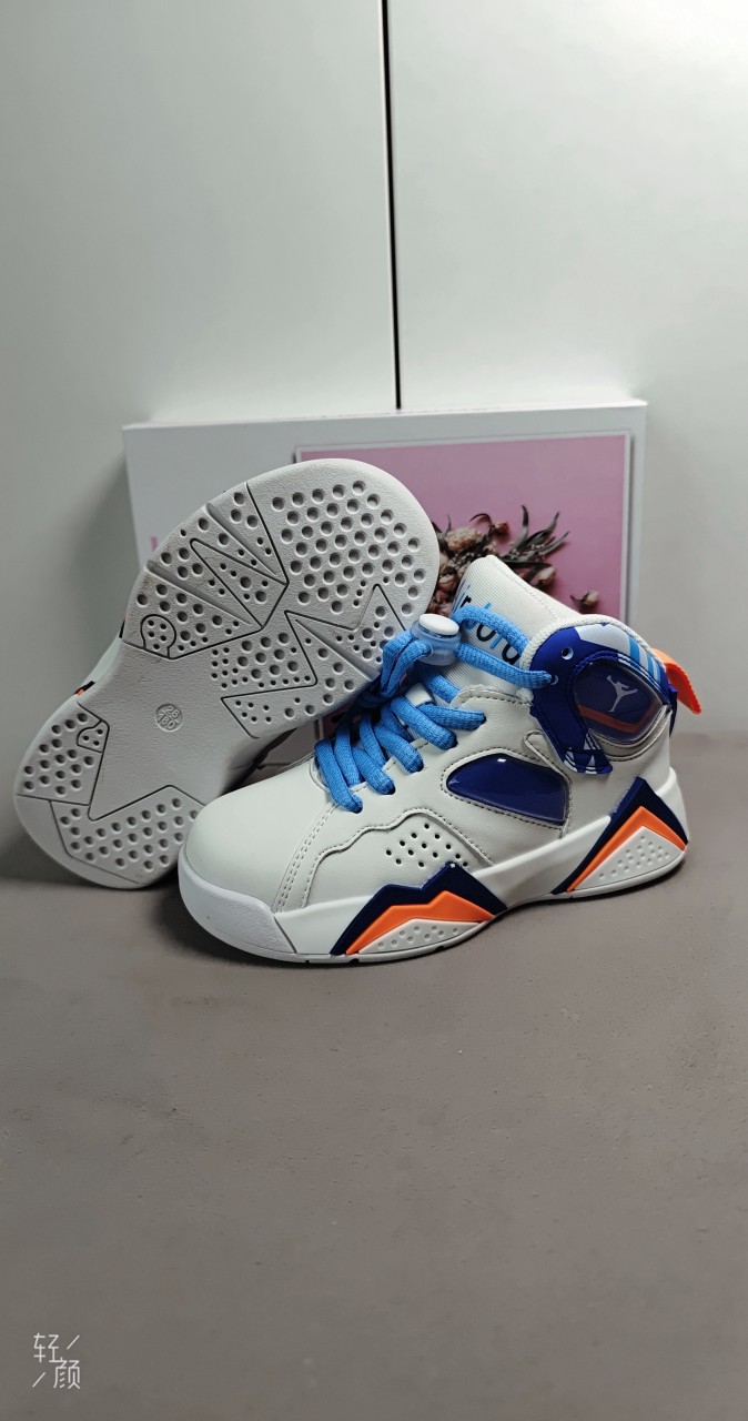 图片[9]-，卖完为止乔7 真气垫[强][强][强]儿童篮球鞋春秋款小宝宝白蓝几何女孩高帮运动鞋男童软底潮鞋[庆祝][庆祝][庆祝]号码26-35-选品中心