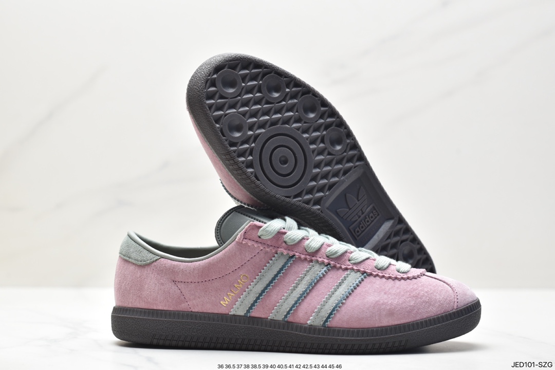 Adidas AD MALMO clover trend leisure lightweight wear-resistant non-slip low-top shoes ID2784