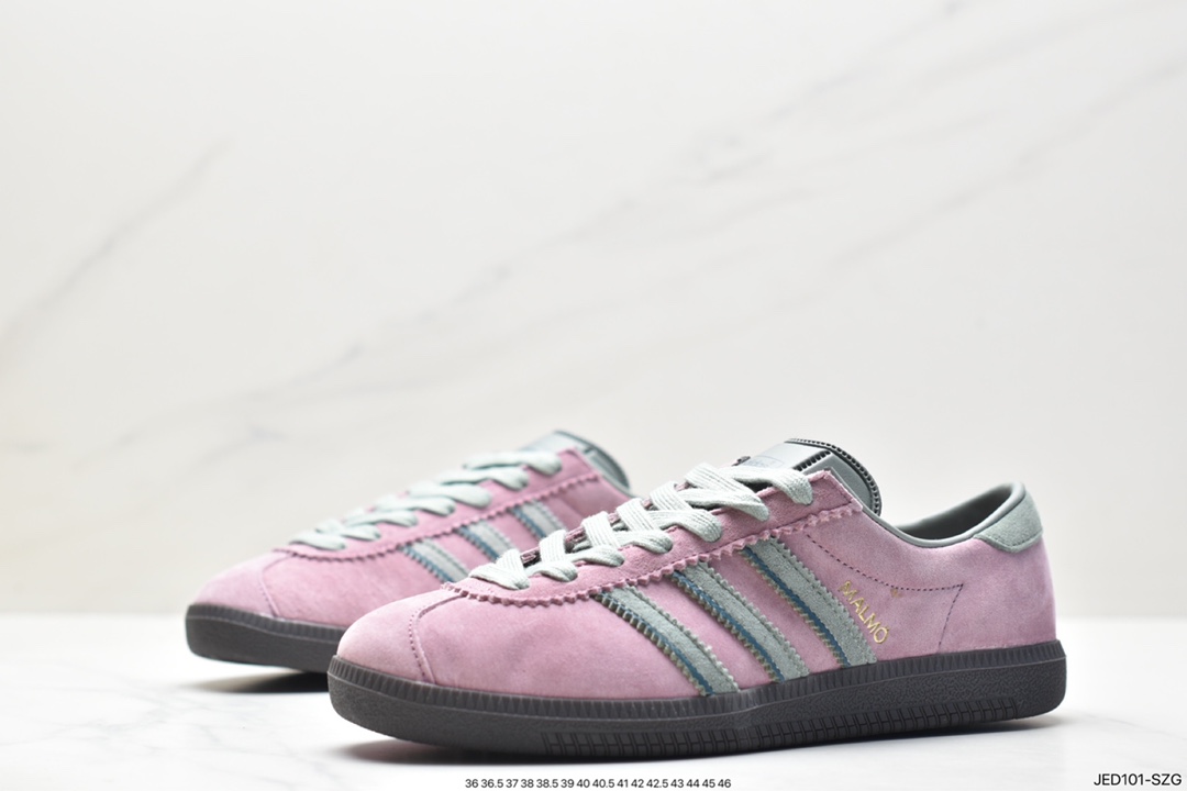 Adidas AD MALMO clover trend leisure lightweight wear-resistant non-slip low-top shoes ID2784