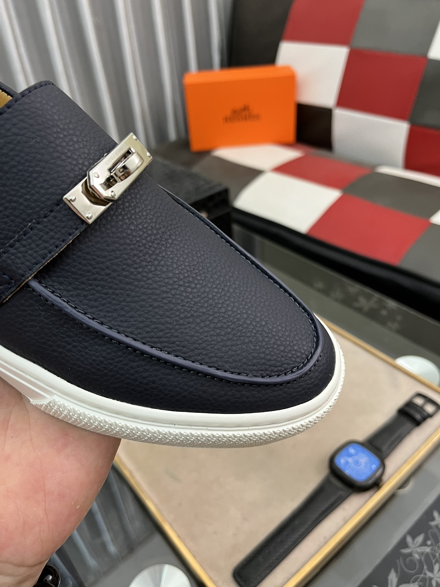precio de fábrica:** HERMES Hermes ** nuevos zapatos casuales de los hombres, la réplica original de