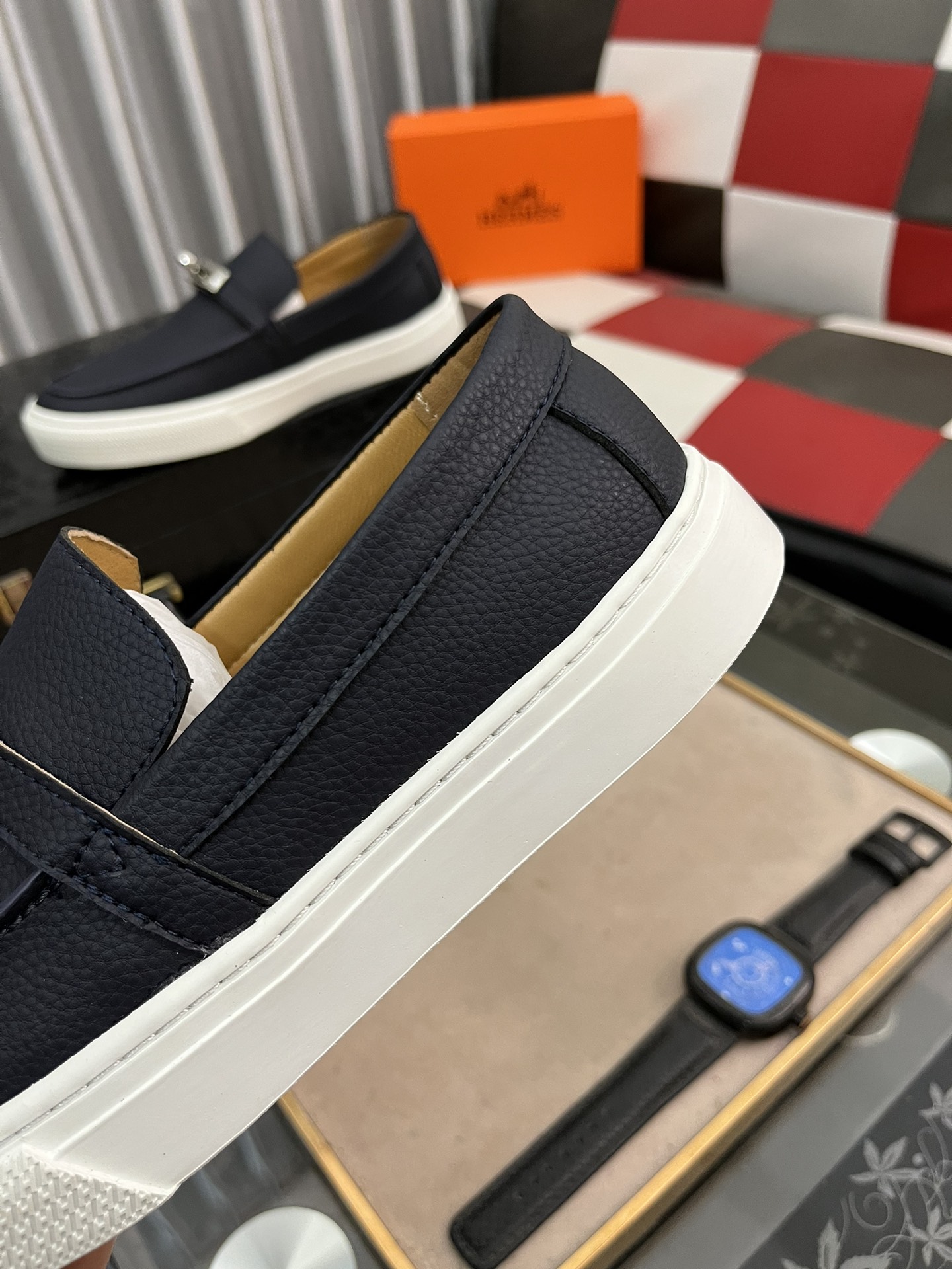 precio de fábrica:** HERMES Hermes ** nuevos zapatos casuales de los hombres, la réplica original de