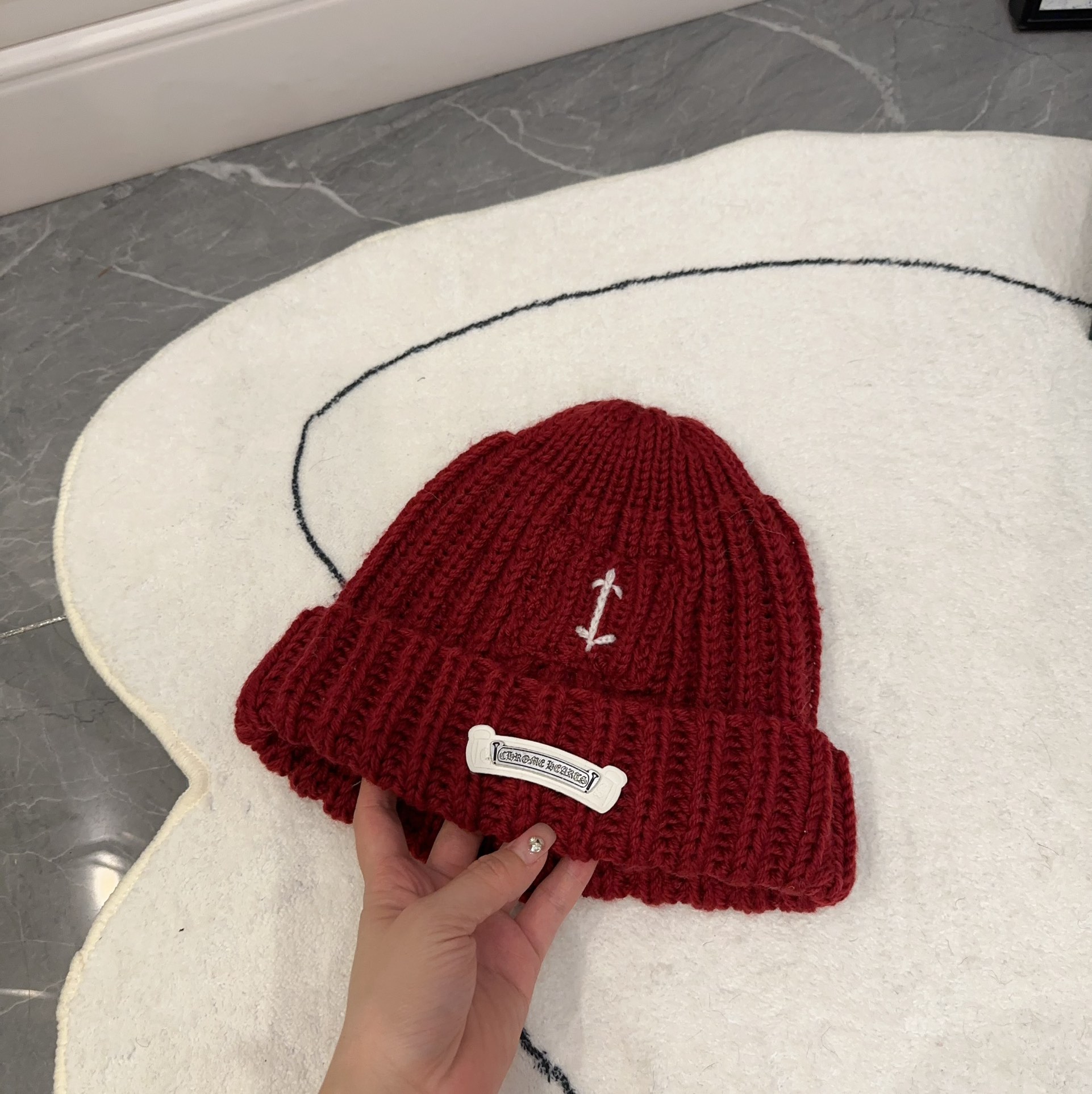 [Chrome Hearts Hats]Croxin autumn and winter new wool warm knitted cold hat Ex