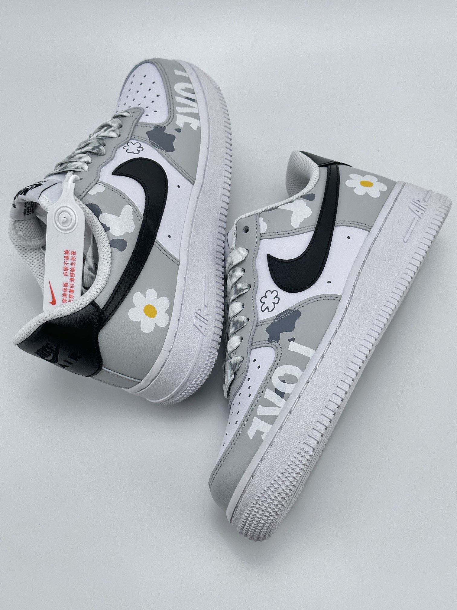 240 Nike Air Force 1 Low 07 灰白花卉 CW2288-665