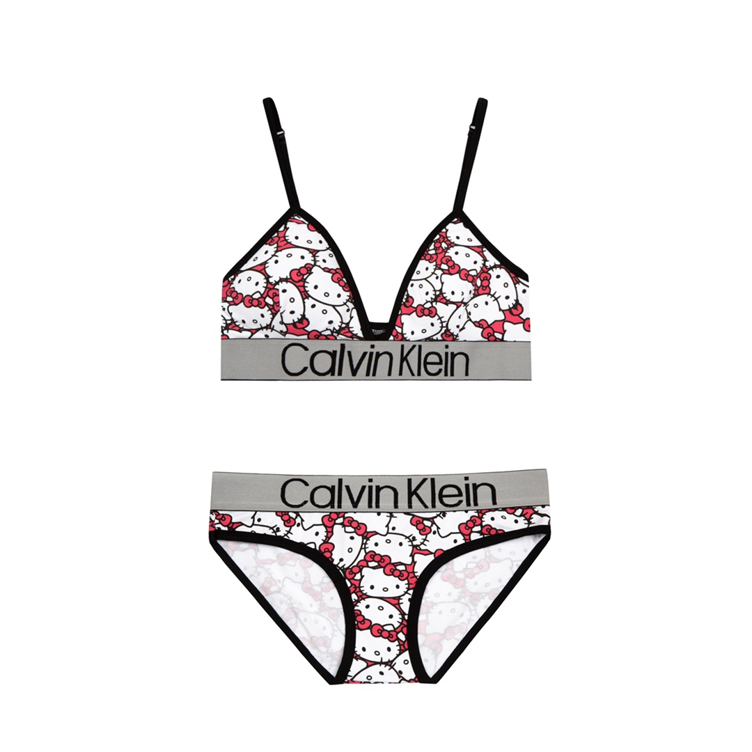 “Yous ys08 Calvin KleinCK Vest Underwear Set: Hello Kitty Print, Triple Cup Sports Kit”