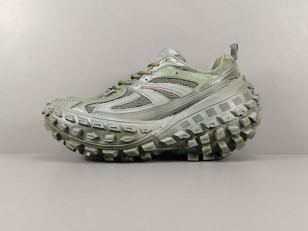 [Original puro: Balenciaga] Balenciaga Defender verde militar, zapatos deportivos y de ocio modernos y versátiles Númer…