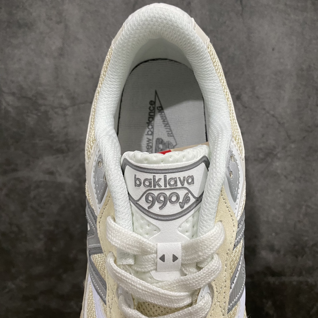 [K version pure original] New Balance M990SS6 NB990V6 white and brown sixth generation presidential retro jogging shoes