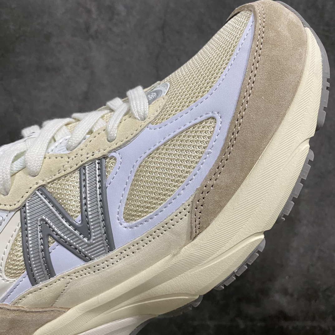 [K version pure original] New Balance M990SS6 NB990V6 white and brown sixth generation presidential retro jogging shoes